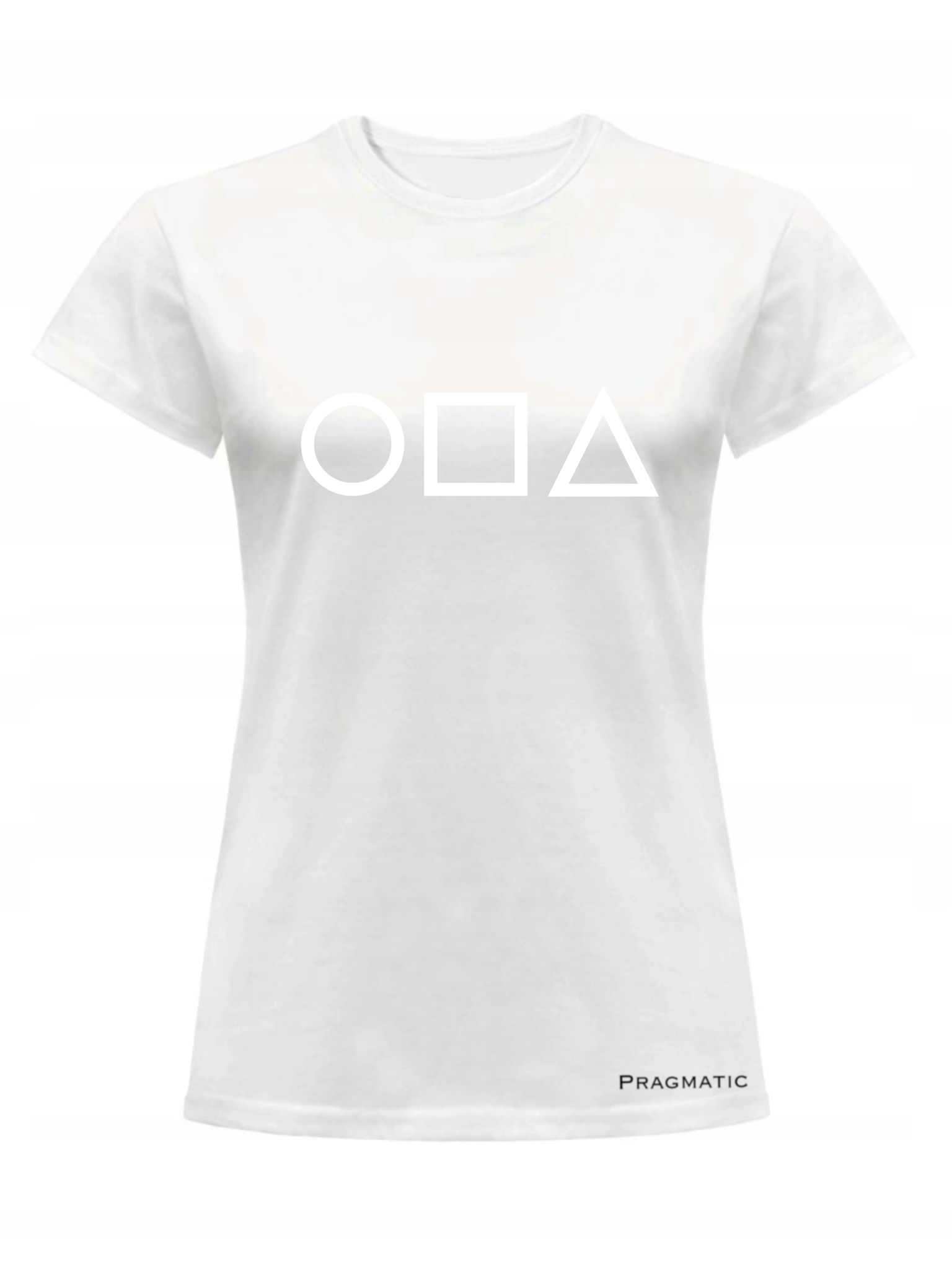 

Koszulka Damska Biała T-shirt Squid Game XL