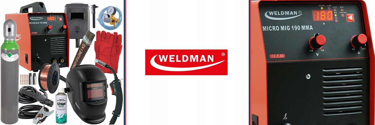 Spawarka MIGOMAT Weldman MICRO MIG MMA TIG 230V Metody spawania MIG/MAG MMA TIG