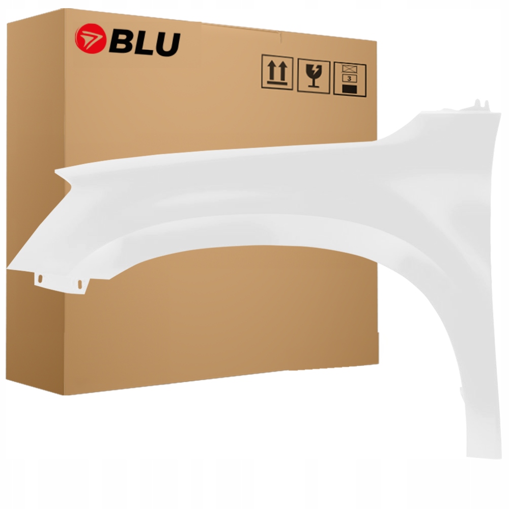 Blu Blatník Škoda Yeti 5L LF9E levý bílý 09-13 přední CandyWeiss