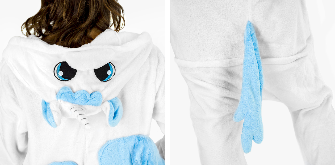 KIGURUMI ONESIE PIŻAMA KOMBINEZON JEDNOROŻEC S Szerokość pod pachami 50 cm