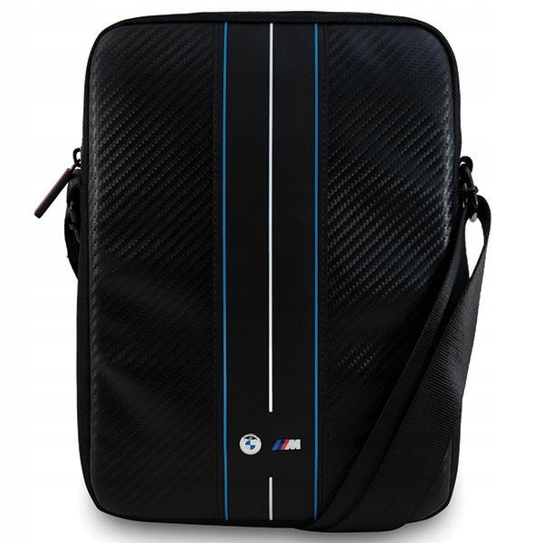 Bmw Carbon Blue Stripes – Taška na tablet 10" (černá)