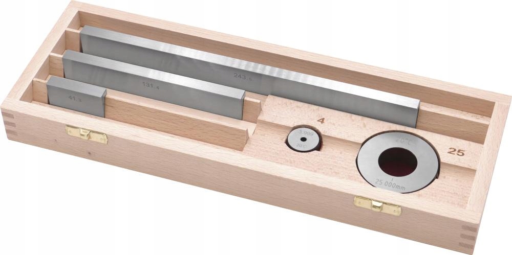 Kontrolní sada pro posuvné měřítko č. I 5-dílná DIN861/I z oceli Format