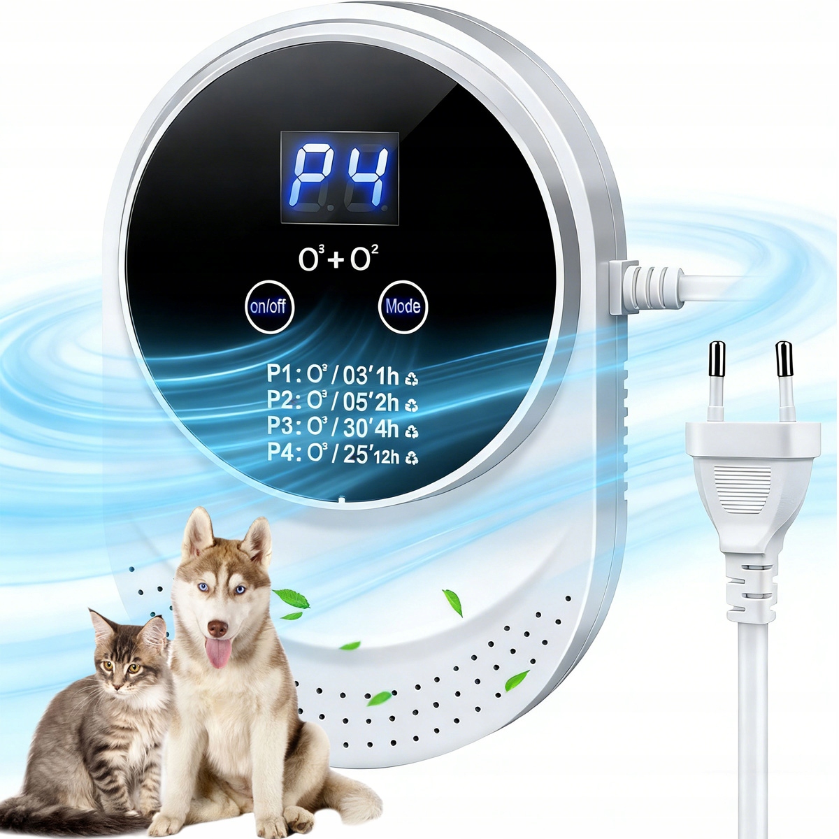 Neutralizator Zapachów Ozonator Wielofunkcyjny Mini Oczyszczacz Powietrza