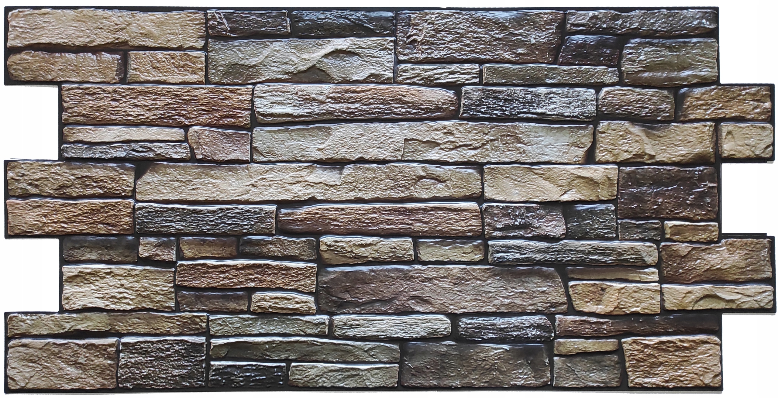 

Pcv panele ścienne 3D Kamień Dark Brown Slate