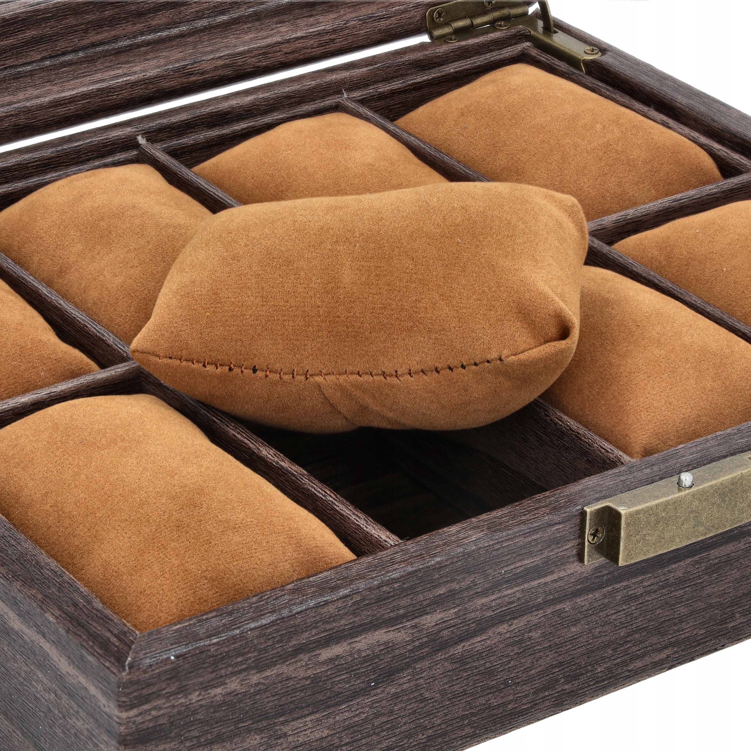 ETUI NA ZEGARKI BIŻUTERIĘ PUDEŁKO ORGANIZER SZKATUŁKA KASETKA 8SZT BRĄZ G32 Płeć uniseks