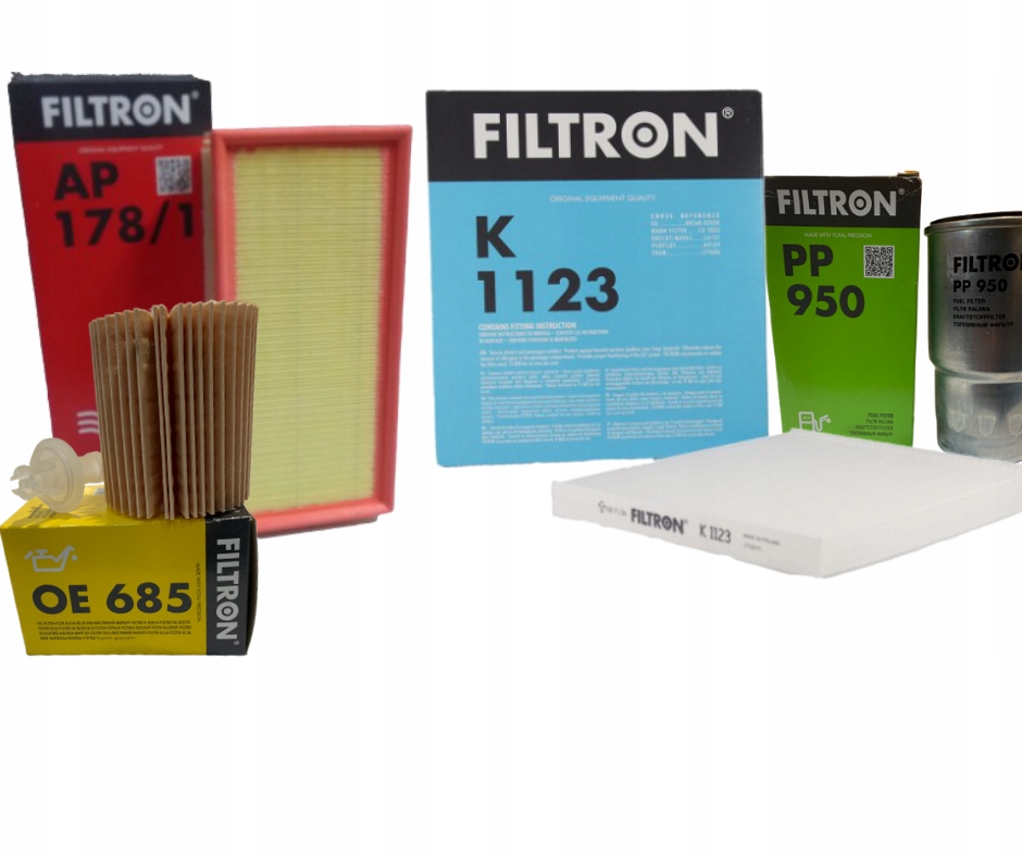 Sada 4 Filtrů Filtron Pro Toyota Avensis T25 Corolla Verso R1 2.2 D-4D