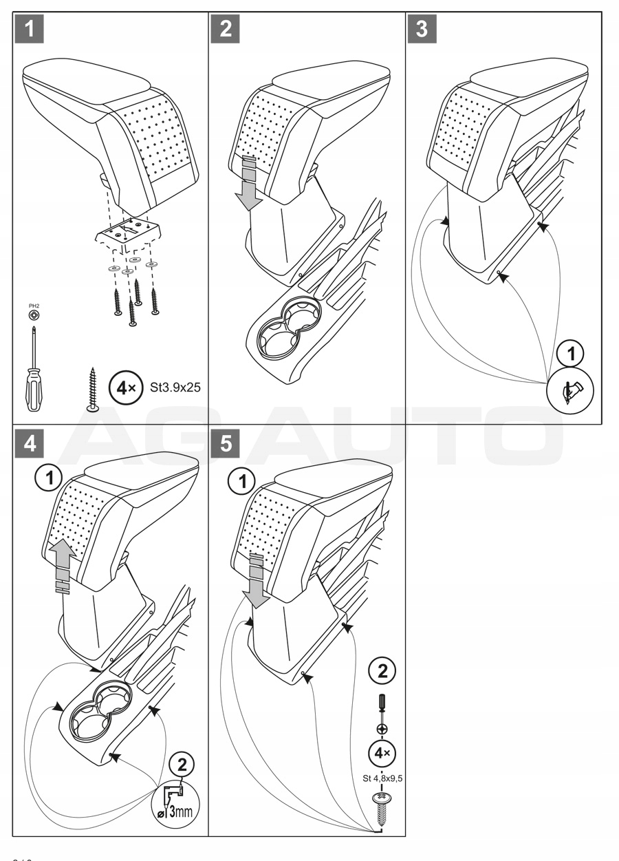V00604 - Стандарт ARMREST VW Polo 9N, 2001 - > 2009