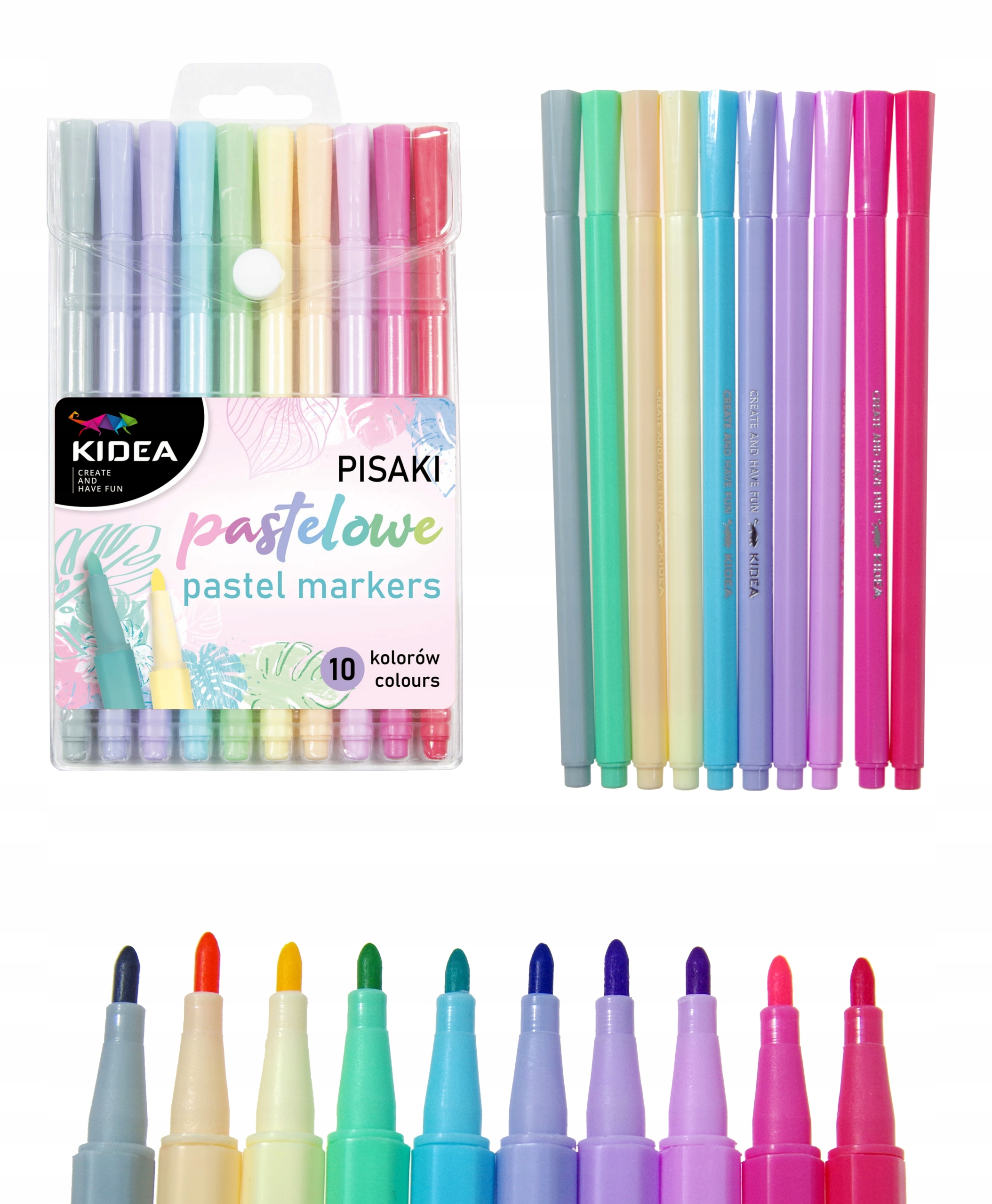 

Pisaki pastelowe Kidea