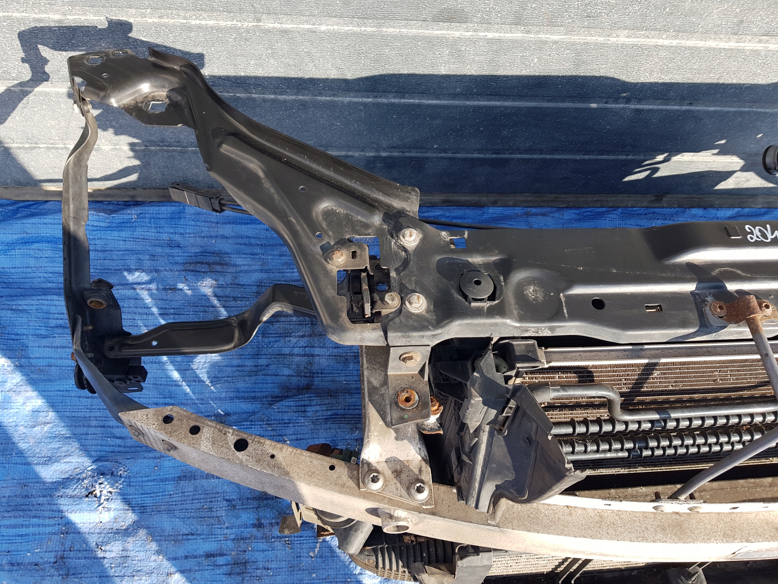 support panel for radiators radiator MERCEDES W204 2.2 CDI 651 MANUAL