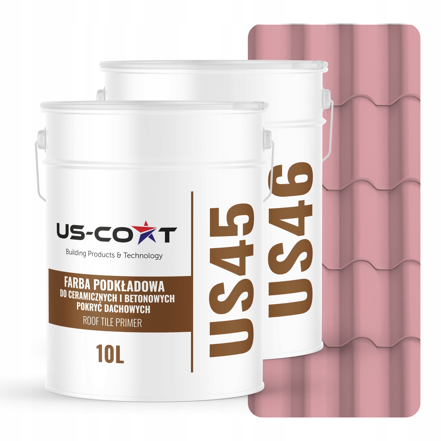 Farba Na Keramické Strešné Tašky Základný Náter Svetloružový Ral 3015, 74 m2, Matná