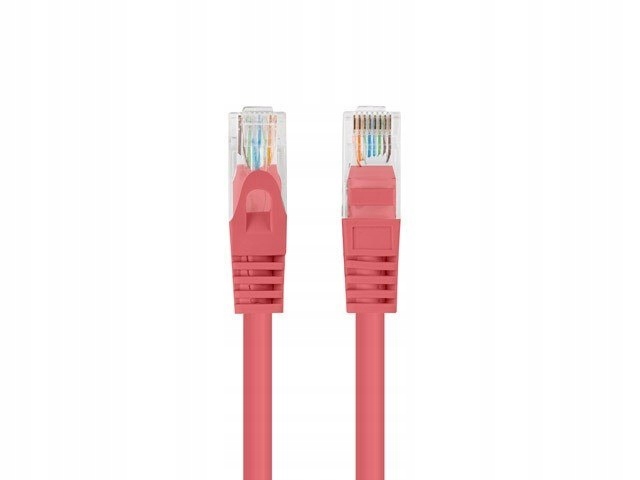 Patchcord KAT.6 Utp 1.5M Czerwony Fluke Passed Lanberg 10-PACK