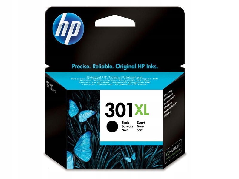 N Tusz do Hp 301xl Bk, czarny, 1050 2050 3050 1000 1510, Długi Termin!