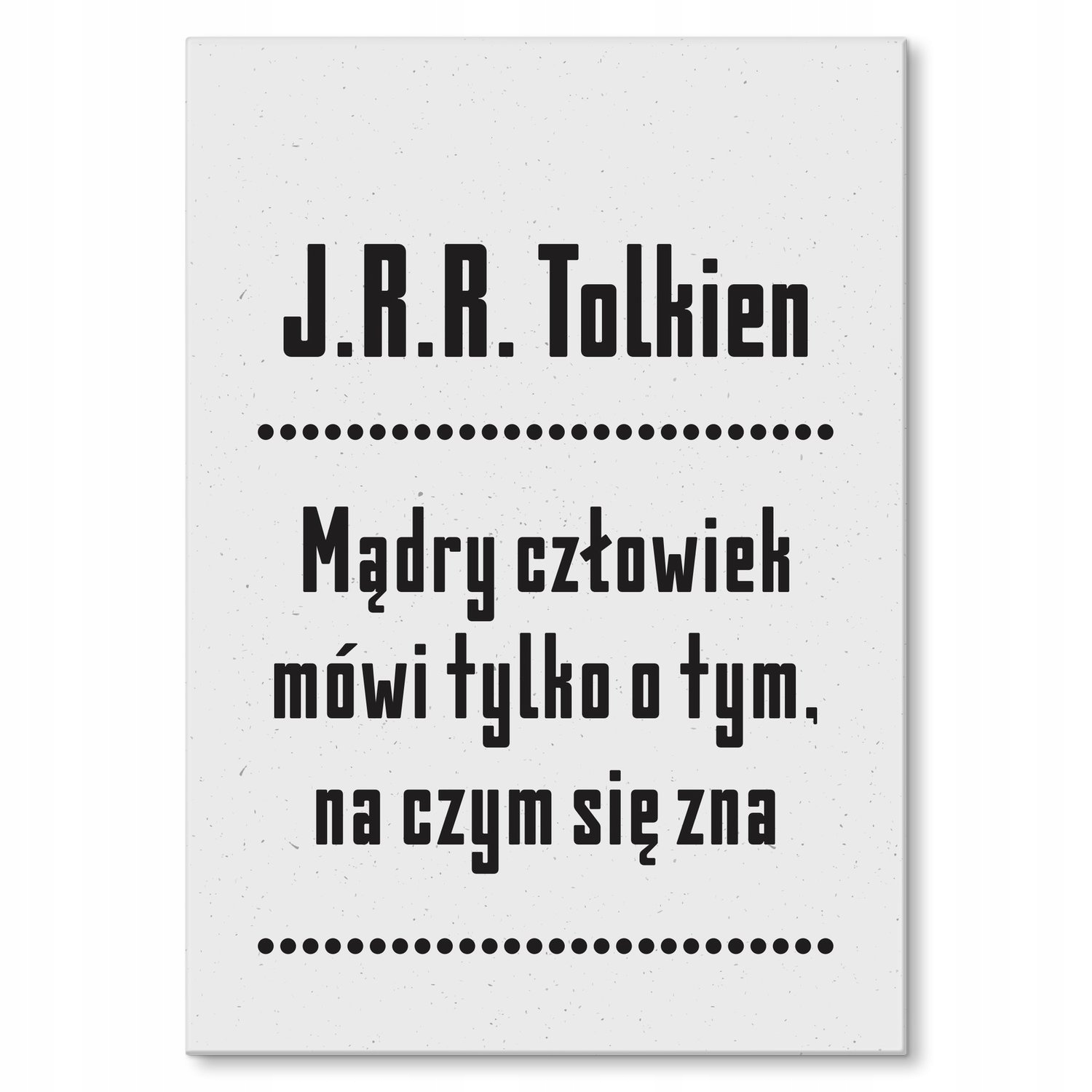 Kovový plakát citát z Tolkiena Szyld Plech 30 x 42 cm Dárek