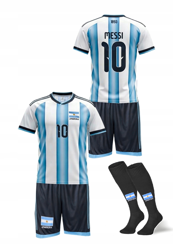 Strój 3w1 komplet sportowy zestaw piłkarski z Numerem 10 Bg 134