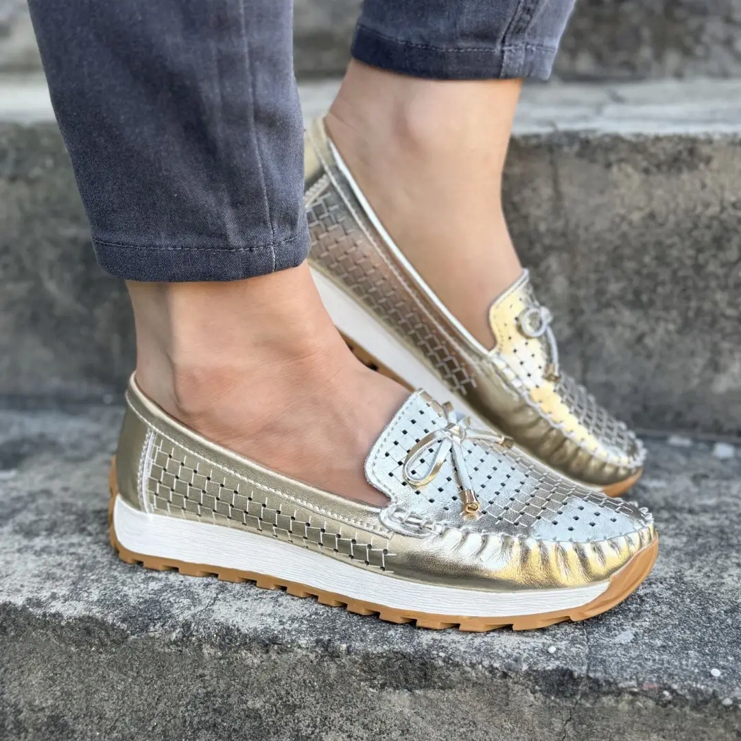 Dámské polobotky Artiker 56C1853 zlaté 39, Zlatá