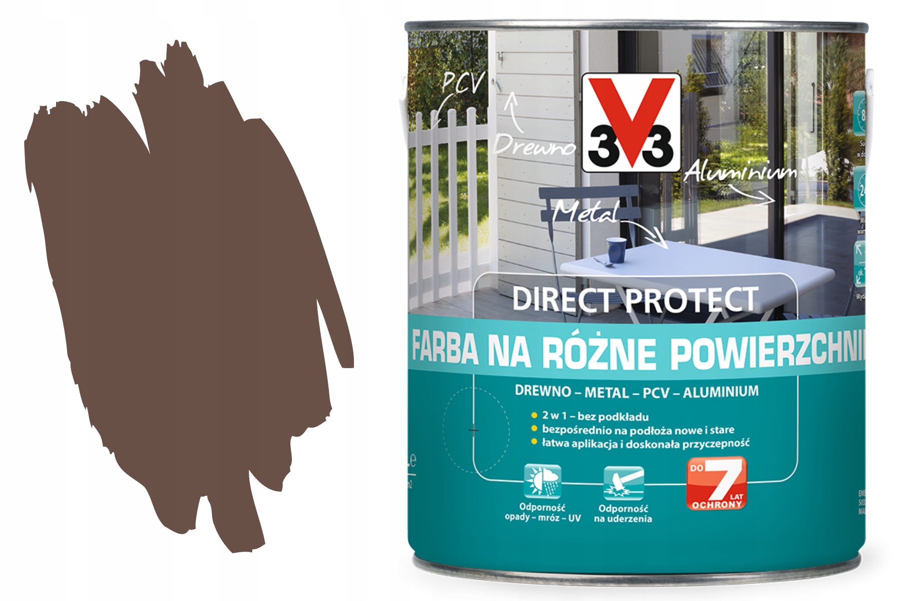 3V3 Barva Různé Direct Povrchy Pro Kov Protikorozní Dřevo Rze