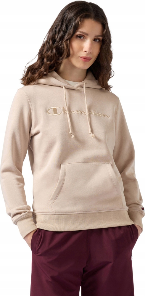Mikina Champion Hooded Sweatshirt Beige 118379 MS099 vel. M