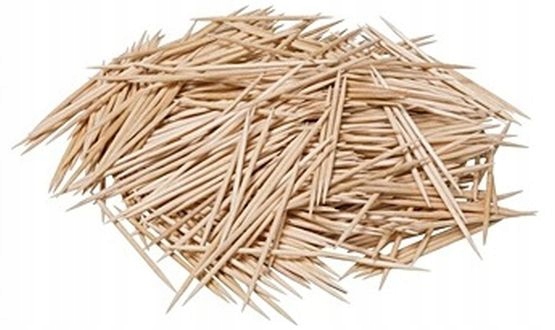 Párátka Dřevěná 200ks tyčinek s nástavci na korečky v nádobě