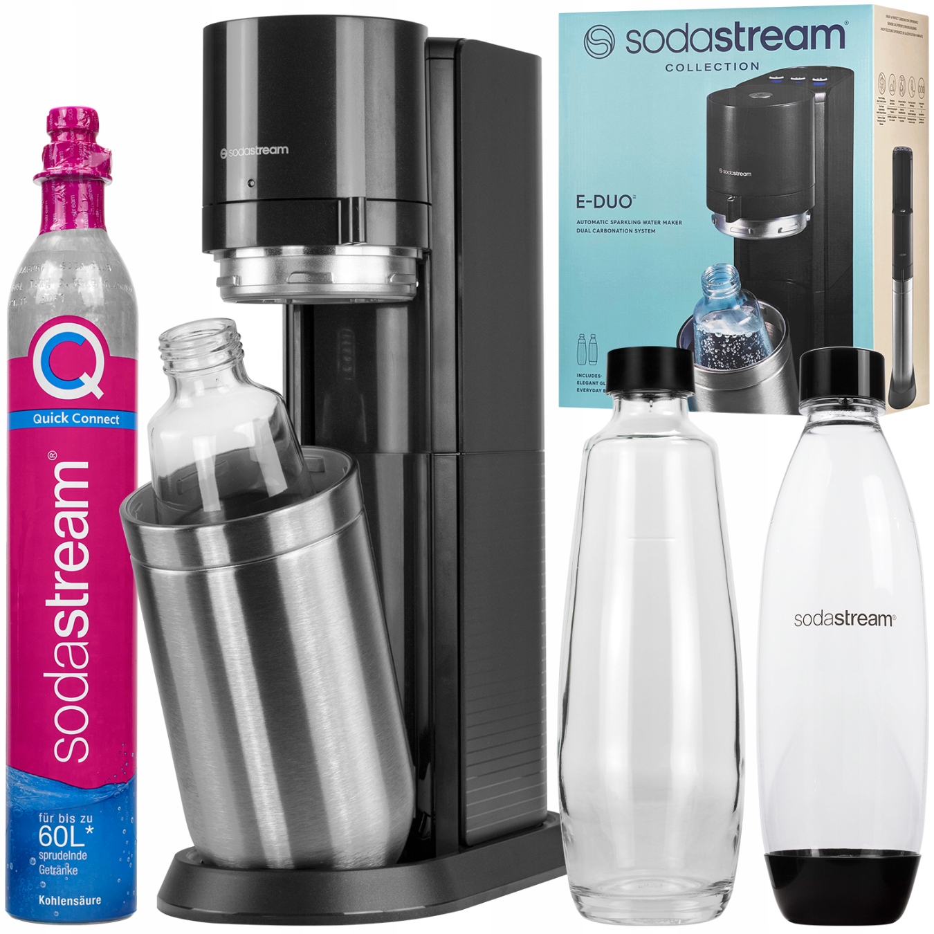 E-duo Black výrobník Sodastream