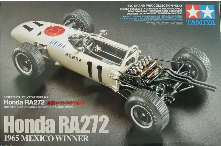 Honda RA272 1965 mexický vítěz Tamiya 20043 v měřítku 1/20