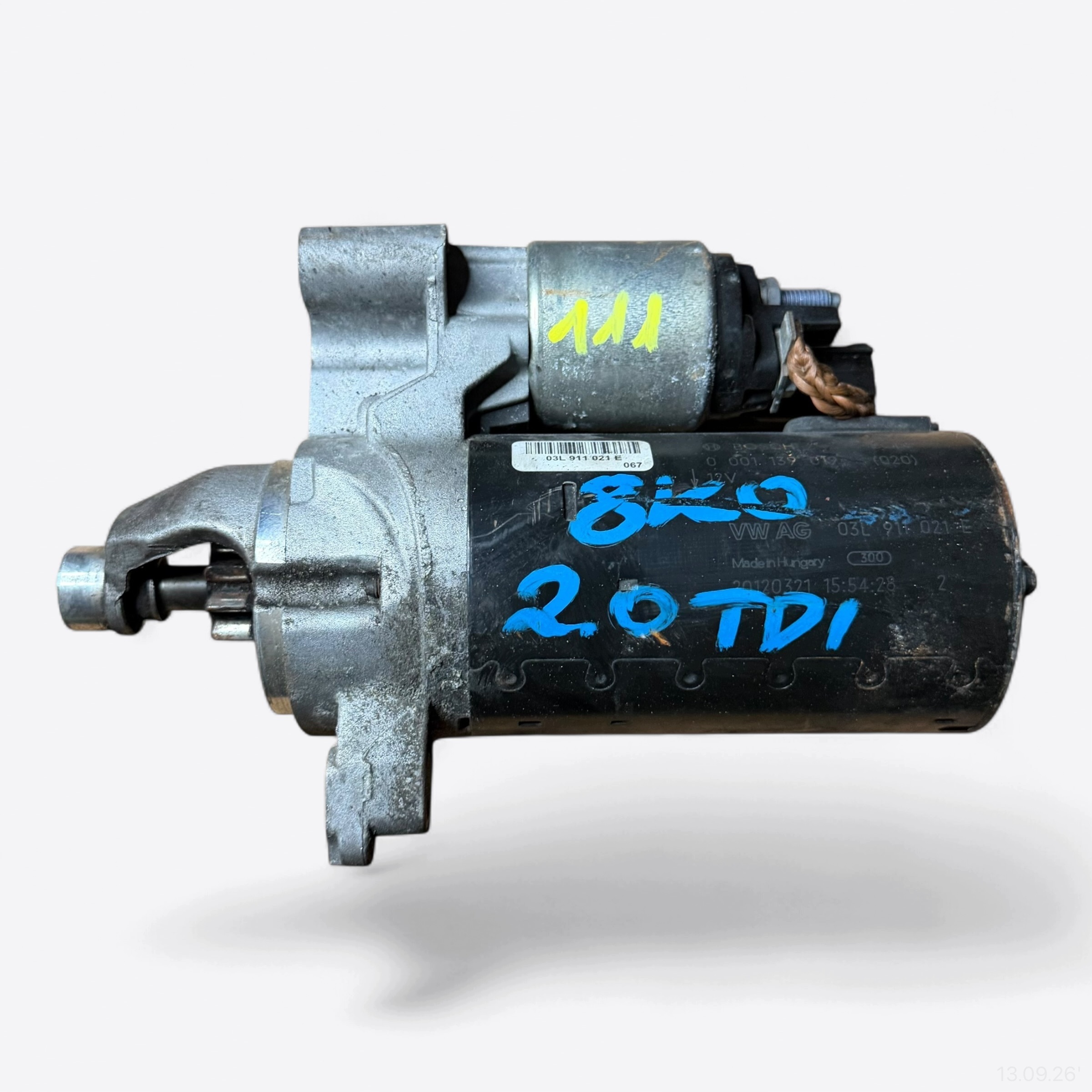 starter STARTER original AUDI A4 B8 03L911021E