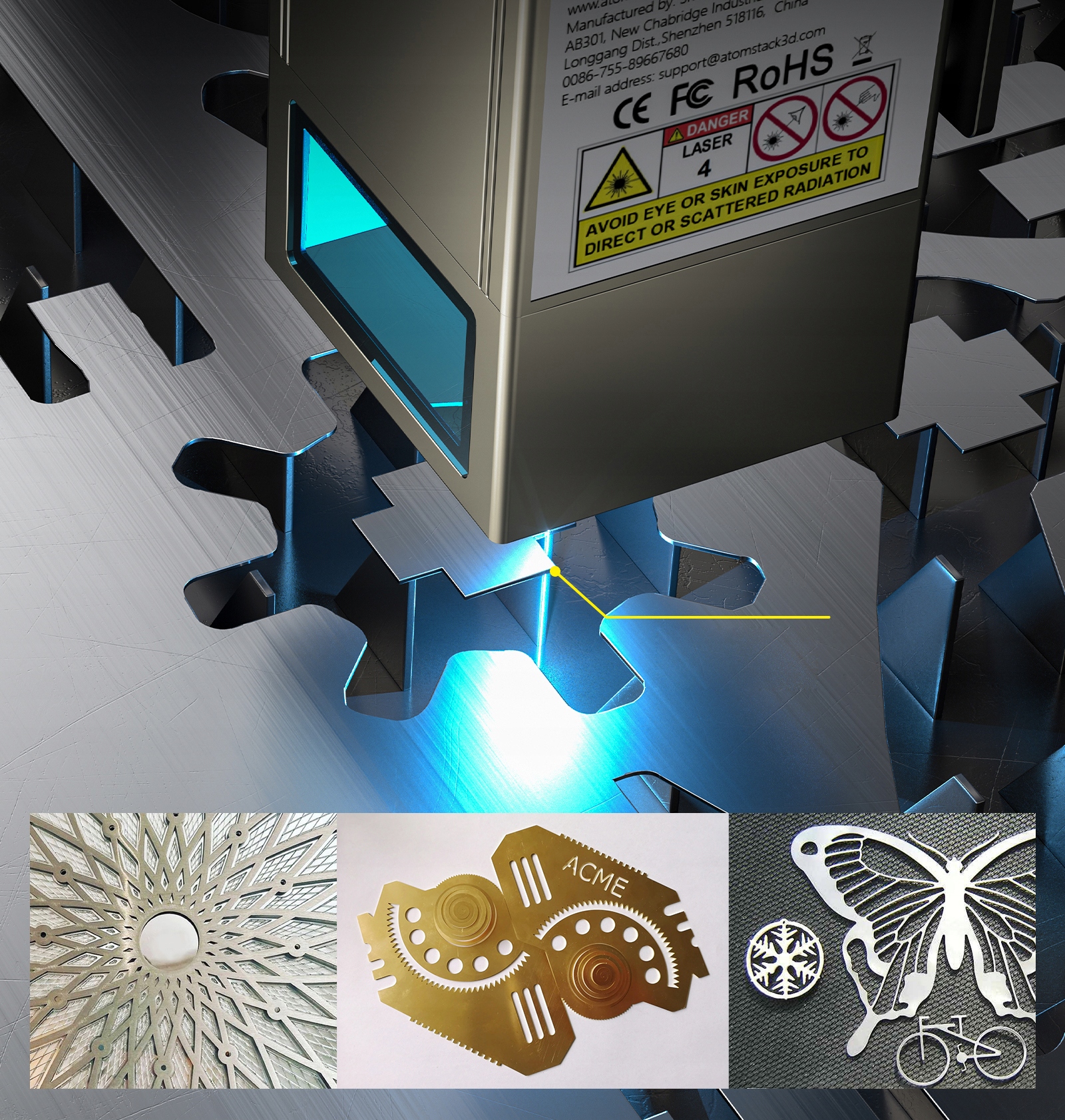 Grawerka laserowa ATOMSTACK S20 PRO 130W grawer laserowy + pompa Model S20 Pro/A20 Pro