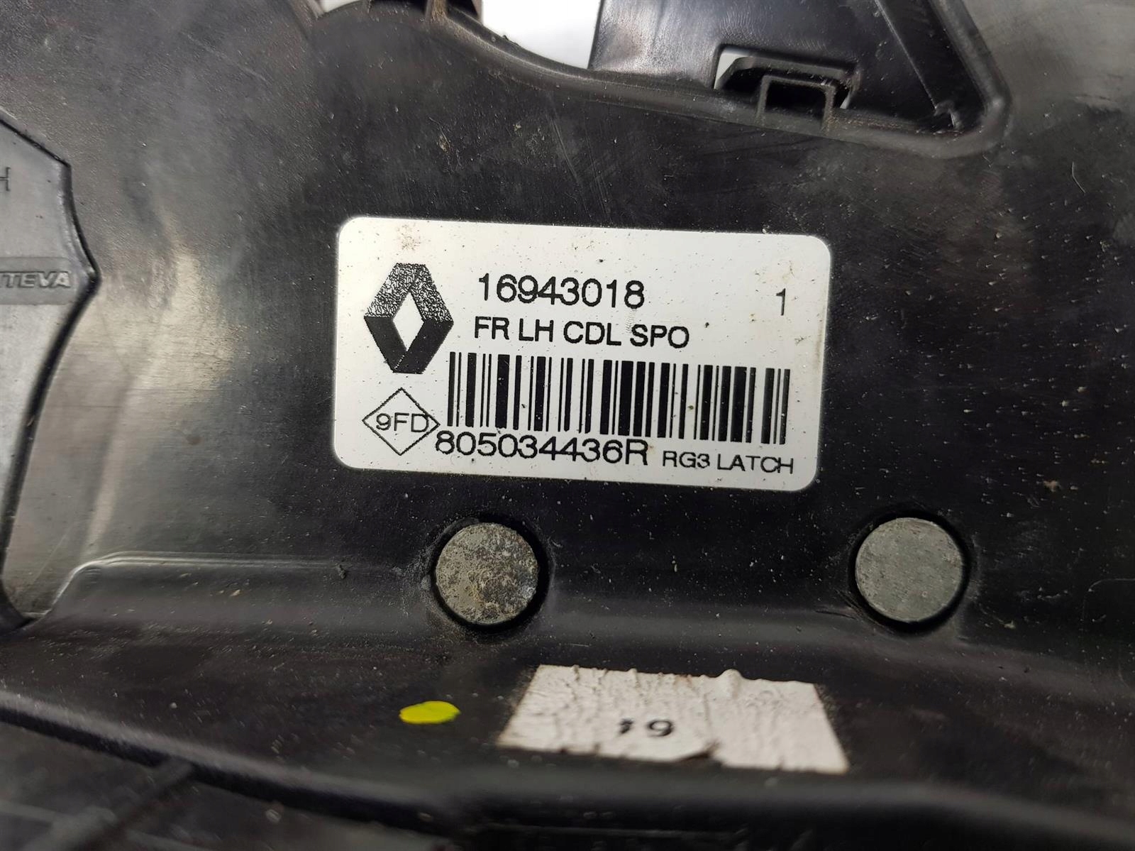 ZAMEK DRZWI LP 805034436R RENAULT MEGANE IV GT Car type Passenger cars