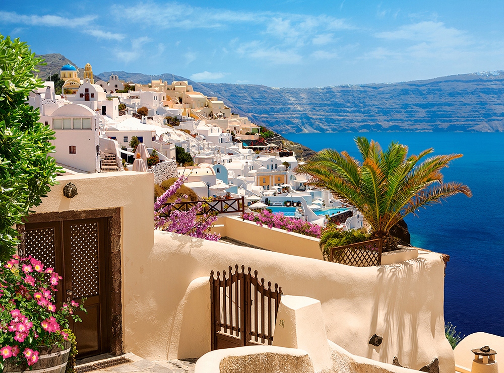 

Puzzle 2000 Wyspa Santorini Grecja Castor 9+
