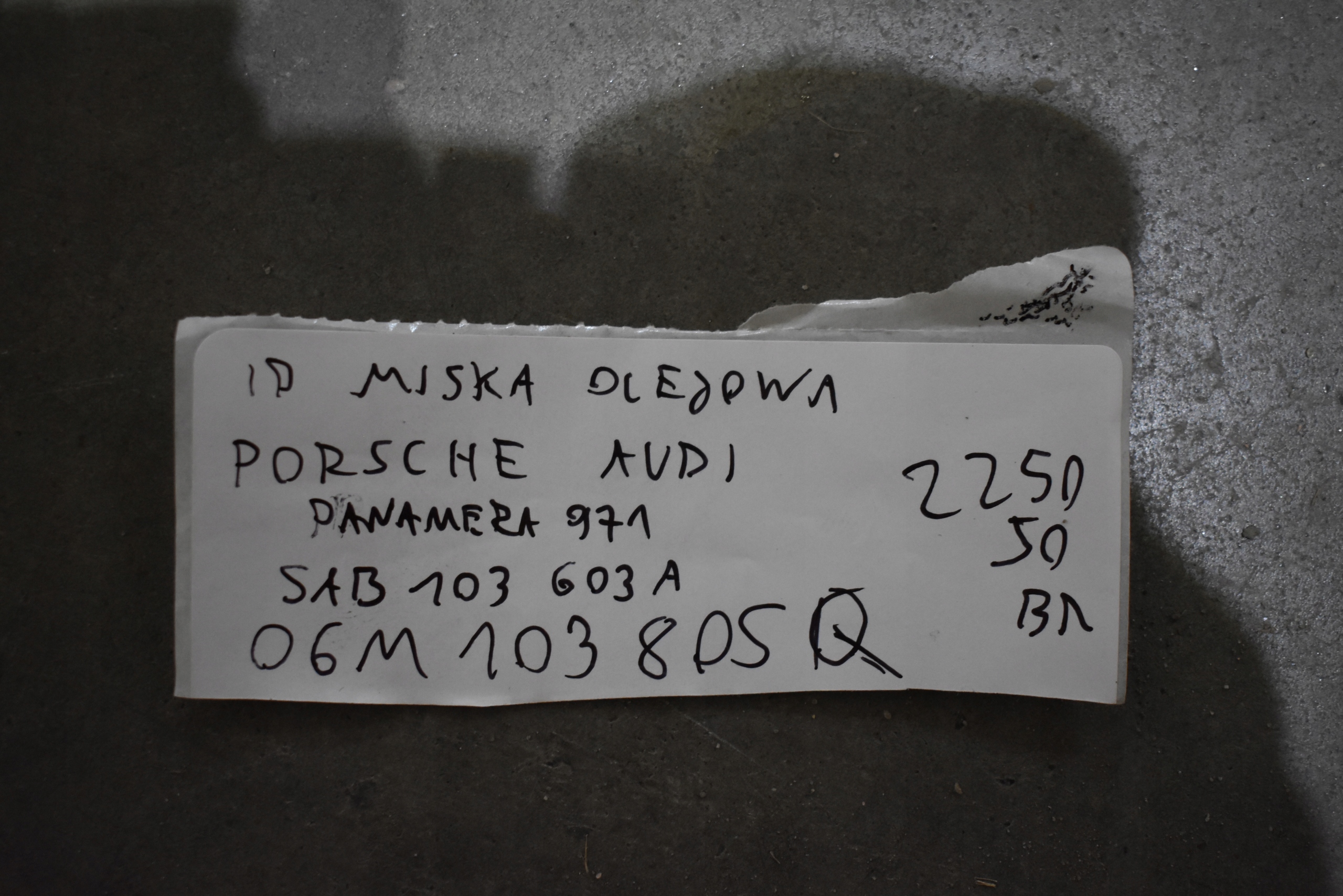 IDEALNA Coppa olio PORSCHE PANAMERA 971 AUDI 1