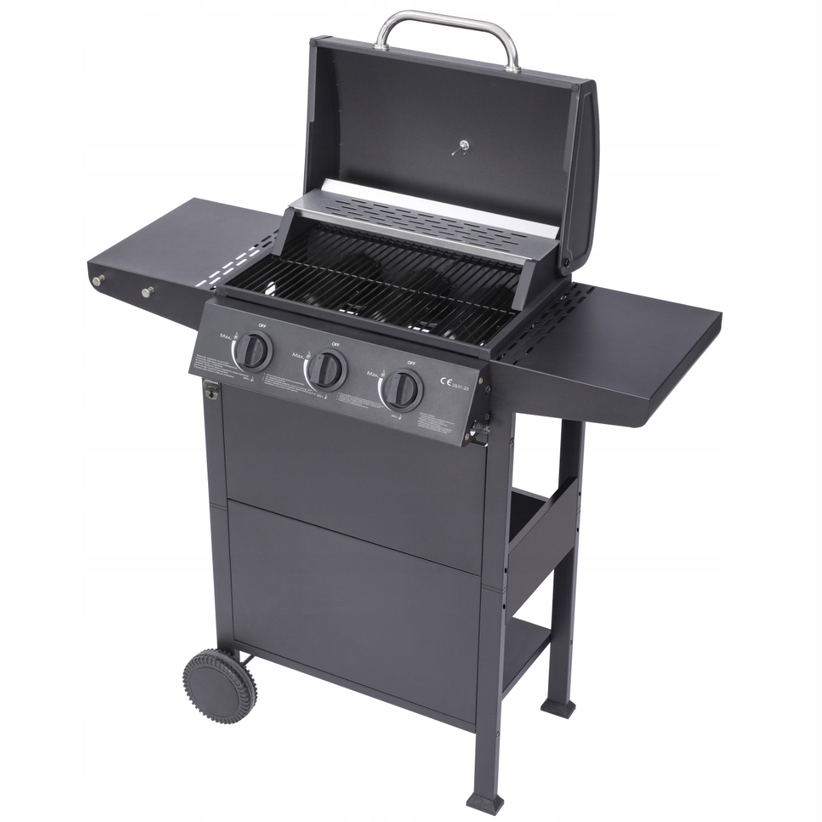 GRILL GAZOWY OGRODOWY LANDGRAF RUSZT MIEJSCE NA BUTLĘ TERMOMETR PÓŁKI Kod producenta LG01