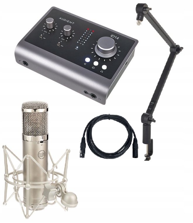 Zestaw Audient iD14 Mkii Mikrofon Pojemnościowy 138 dB Interfejs Audio 3.0