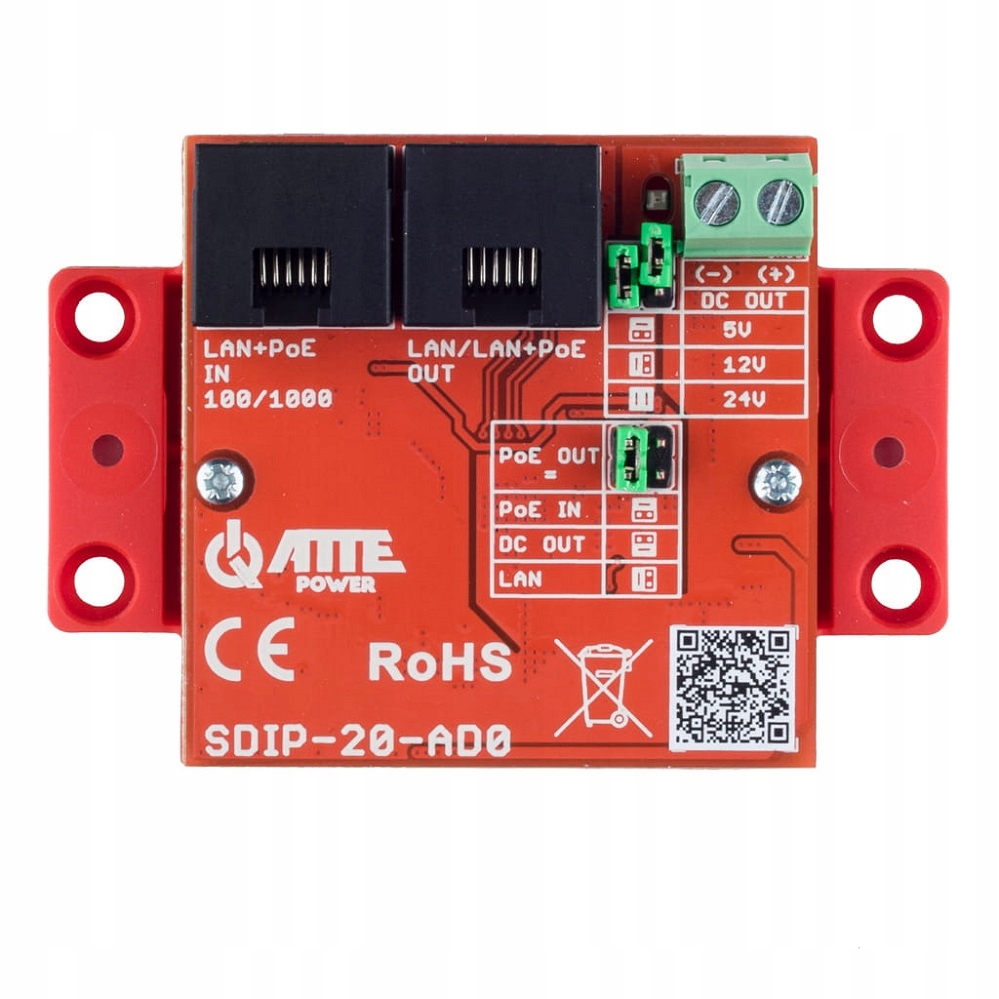 SDIP-20-AD0 Adapter PoE obniżający napięcie SDIP-20-AD0 Atte