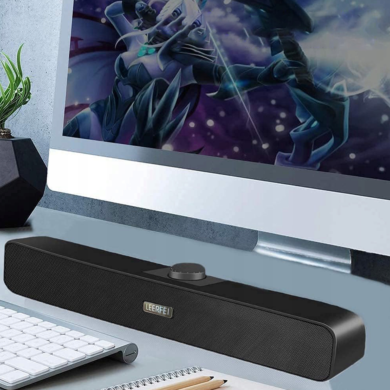 GŁOŚNIK SOUNDBAR GAMINGOWY DO KOMPUTERA LAPTOPA SMARTFON MINI JACK 3,5MM Model GŁOŚNIK SOUNDBAR