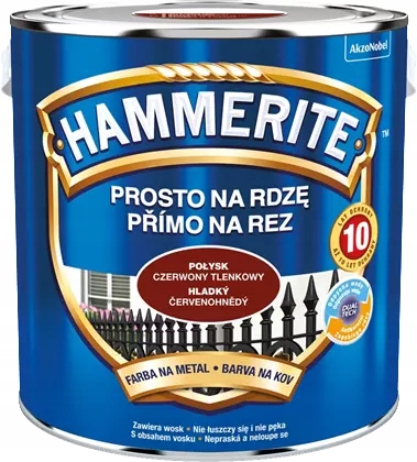 

Farba antykor. Czerwony tlenk. poł. 2.5L Hammerite