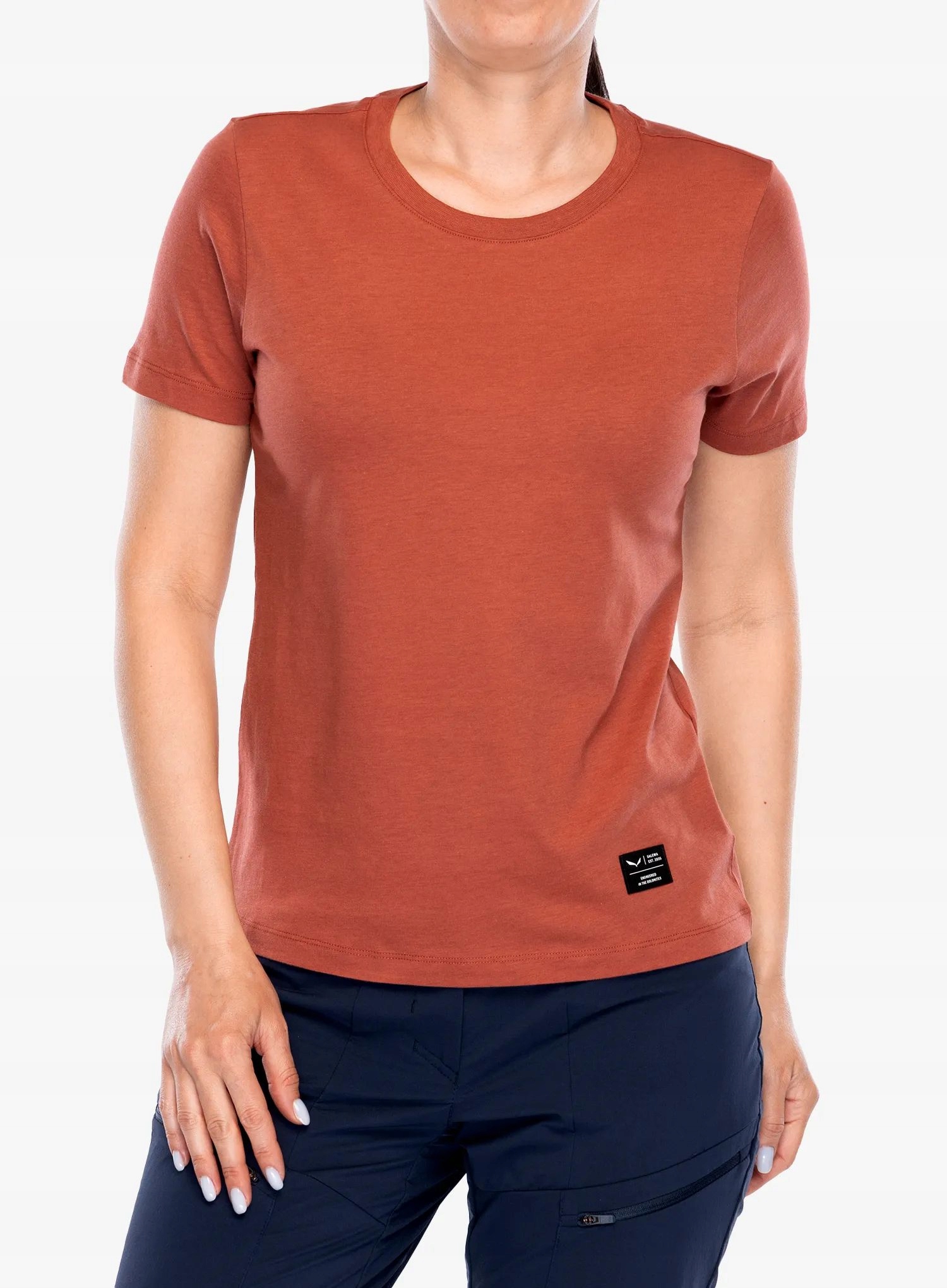 Dámské bavlněné tričko Salewa Eagle Logo Patch T-Shirt etruscan red