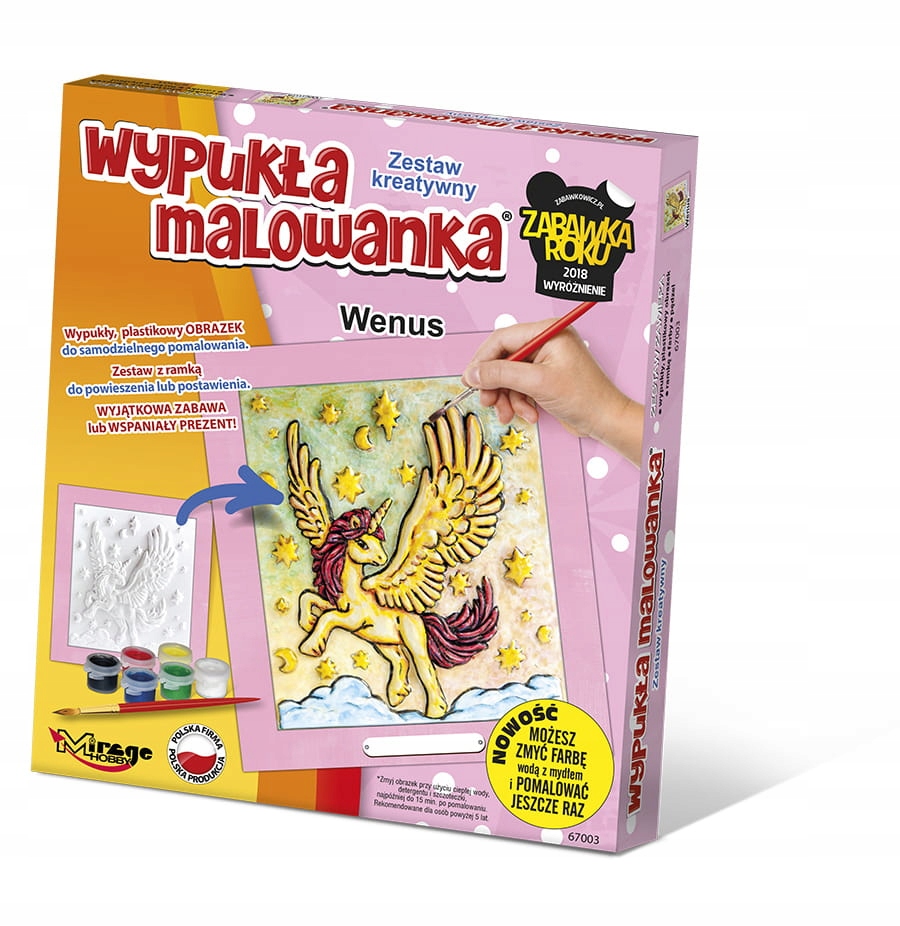 

Wypukła Malowanka Jednorożec Wenus Zestaw Kreatywn
