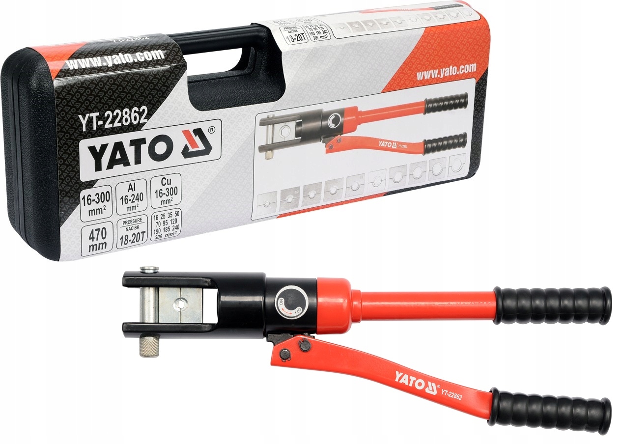 Yato Ruční Hydraulický Lis Na Kabely 16-300 mm YT-22862