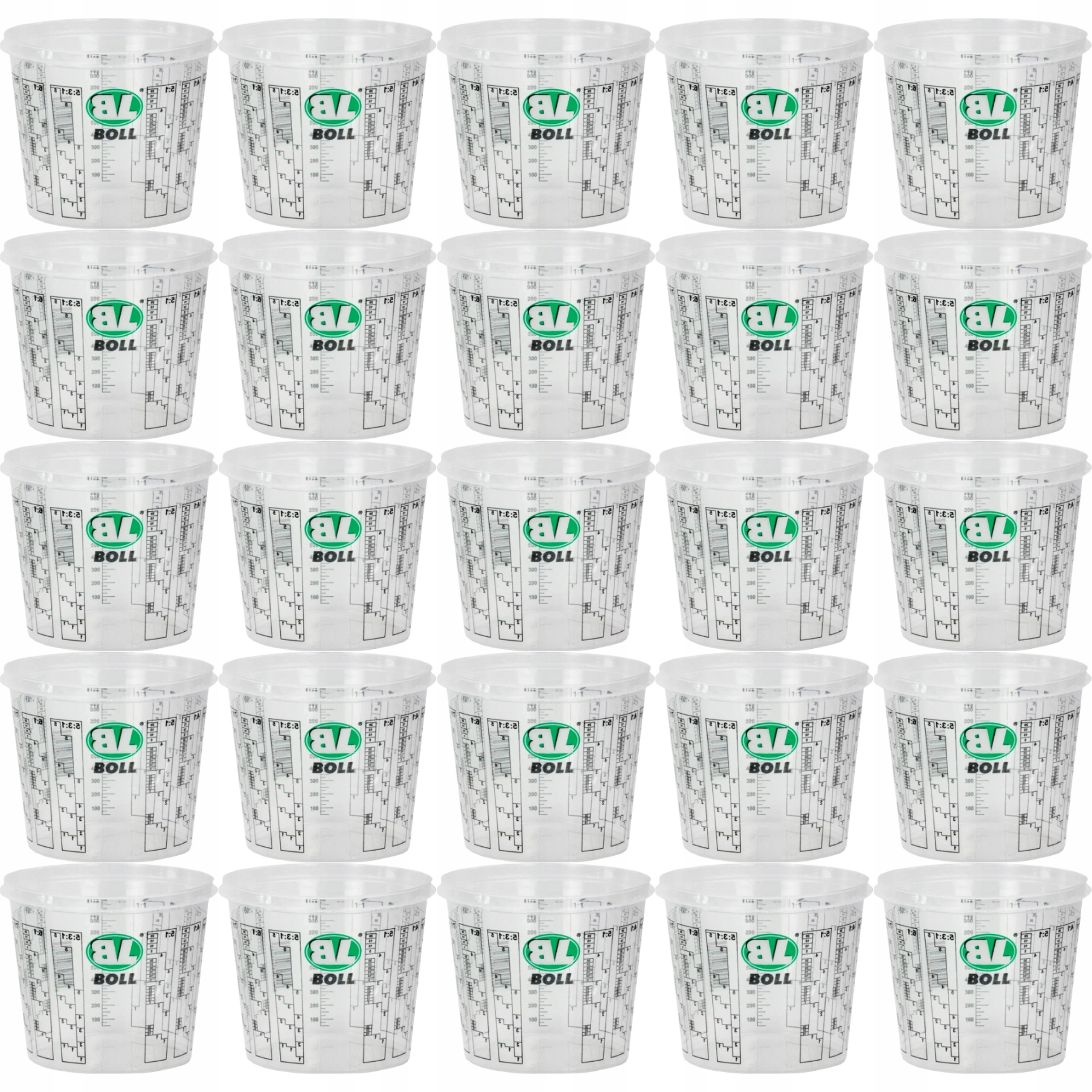Kubek Pojemnik Lakierniczy Podziałka Miarka Typii 1300ML 25SZT 0070233 Boll