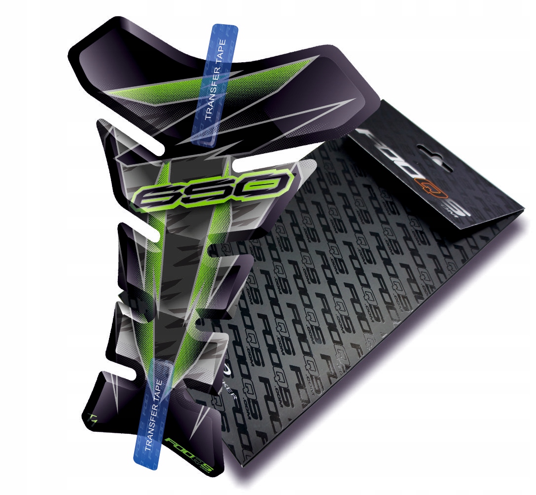 Tank-pad od firmy Fooqs pro Kawasaki Z-650 Černý Zelený
