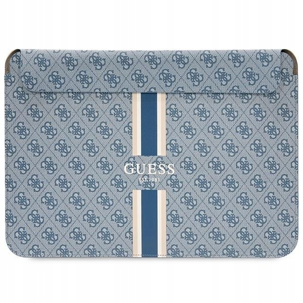 Guess Sleeve GUCS14P4RPSB 14" modrý/modrý 4G Printed Stripes