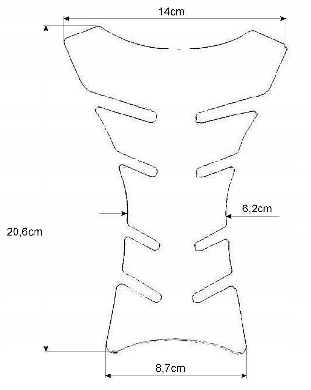 TANKPAD TANK PAD NAKLEJKA NA ZBIORNIK KAWASAKI Producent inny