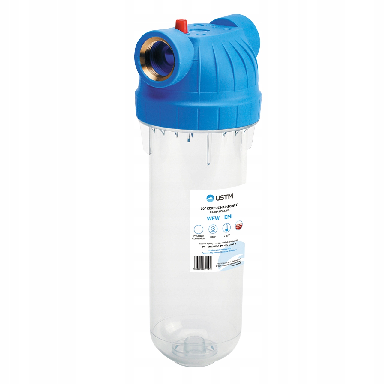 FILTR DO WODY KORPUS 10' EMI 3/4 WKŁAD PP20 USTM Kod producenta WFW34 EMI + PP20 SZNURKOWY