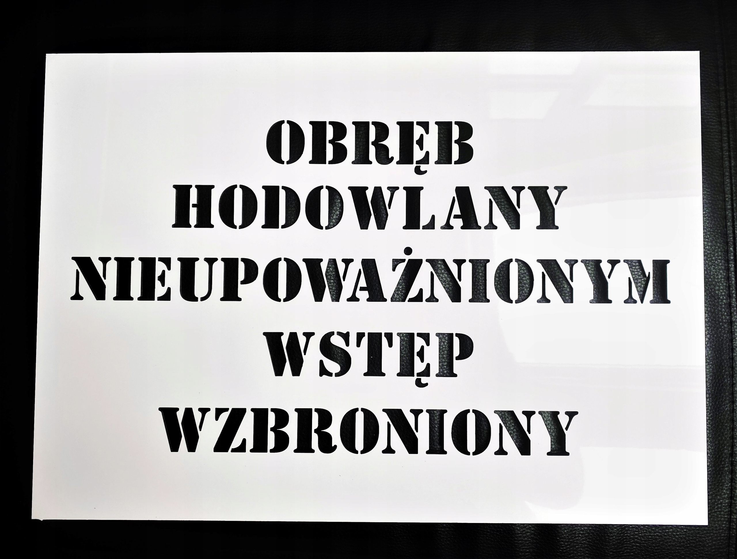 SZABLON Malarski OBRĘB HODOWLANY 30x40cm Kod producenta 0122