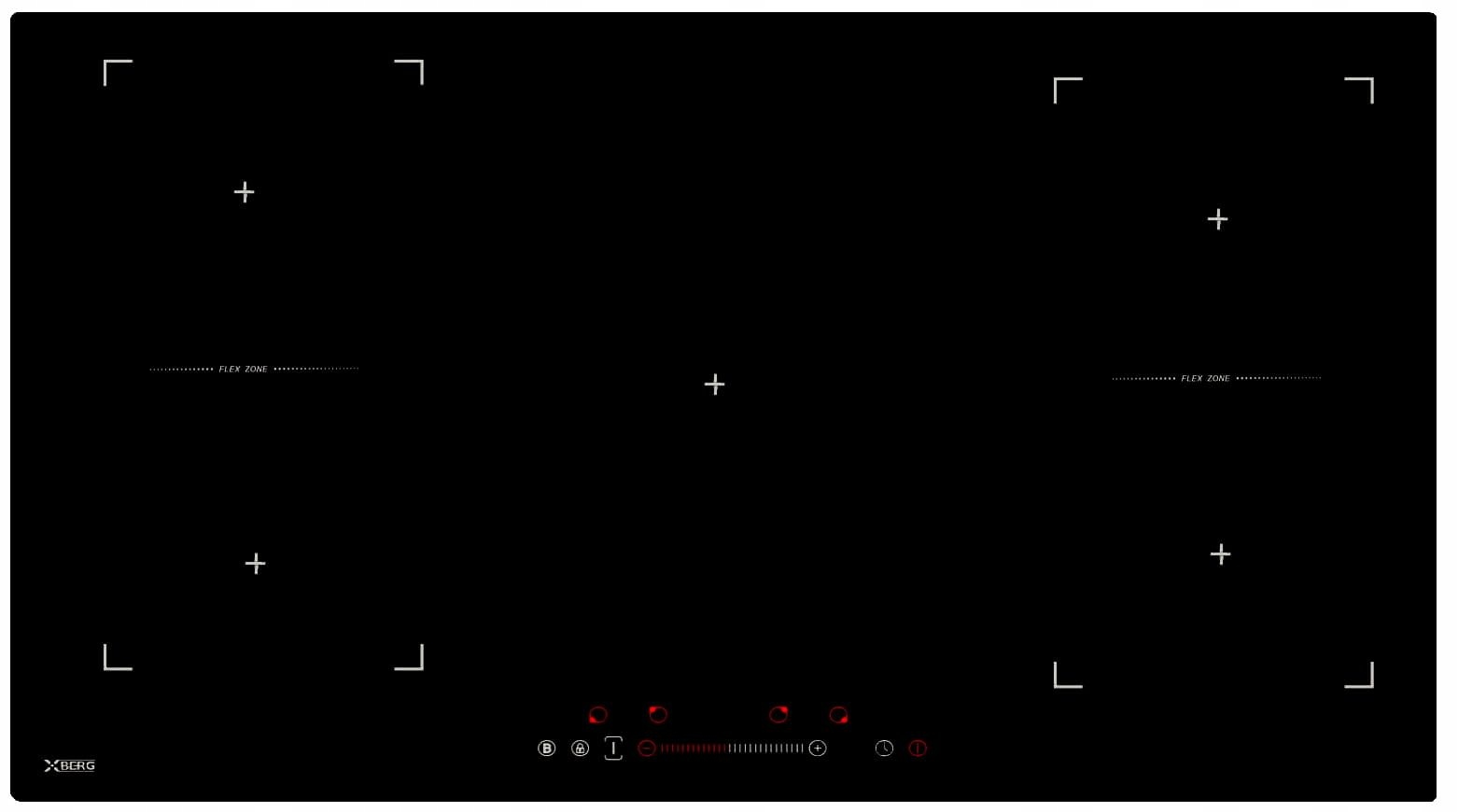 Xberg Indukční Varná Deska Brgi 6480 Double Flex 4