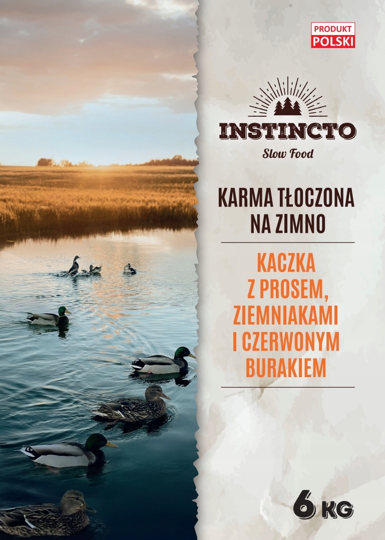 Krmivo pro psy Instincto Premium Kachna za studena lisovaná mono 6 kg