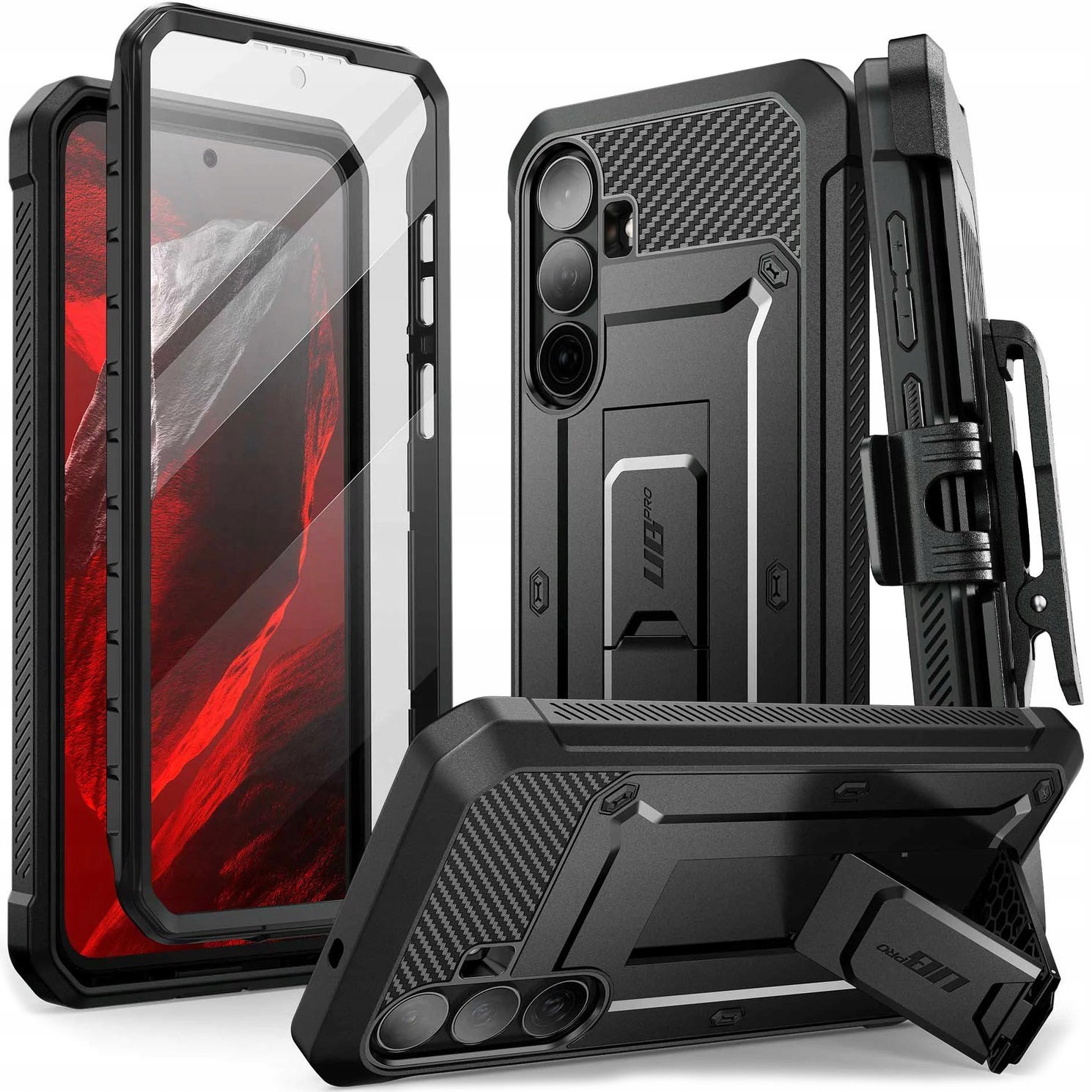 Pouzdro pro Galaxy S26 Fe, pouzdro Supcase Ub Pro Sp s krytem obrazovky a stojánkem