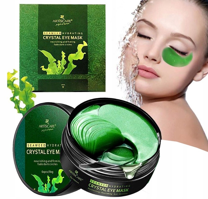 HYDROŻELOWE PŁATKI POD OCZY - EKSTRAKT ALG MORSKICH MASECZKA 60 sztuk