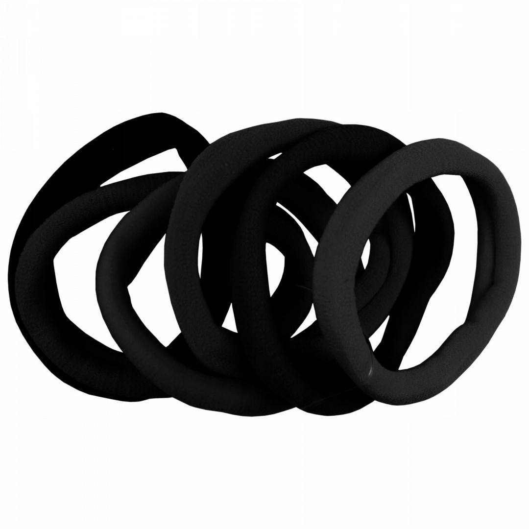 

Frotki Gumki Do Włosów 6 Szt. Czarne