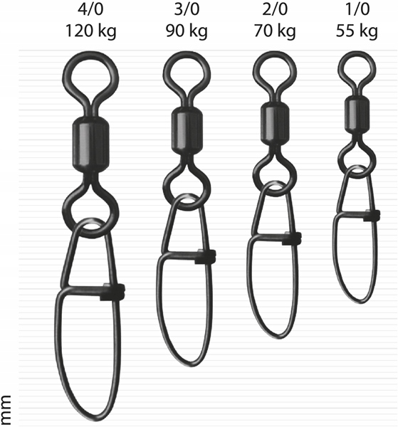 Krętlik Z Agrafką Strong 4/0/120kg Bln Op 5szt Dre