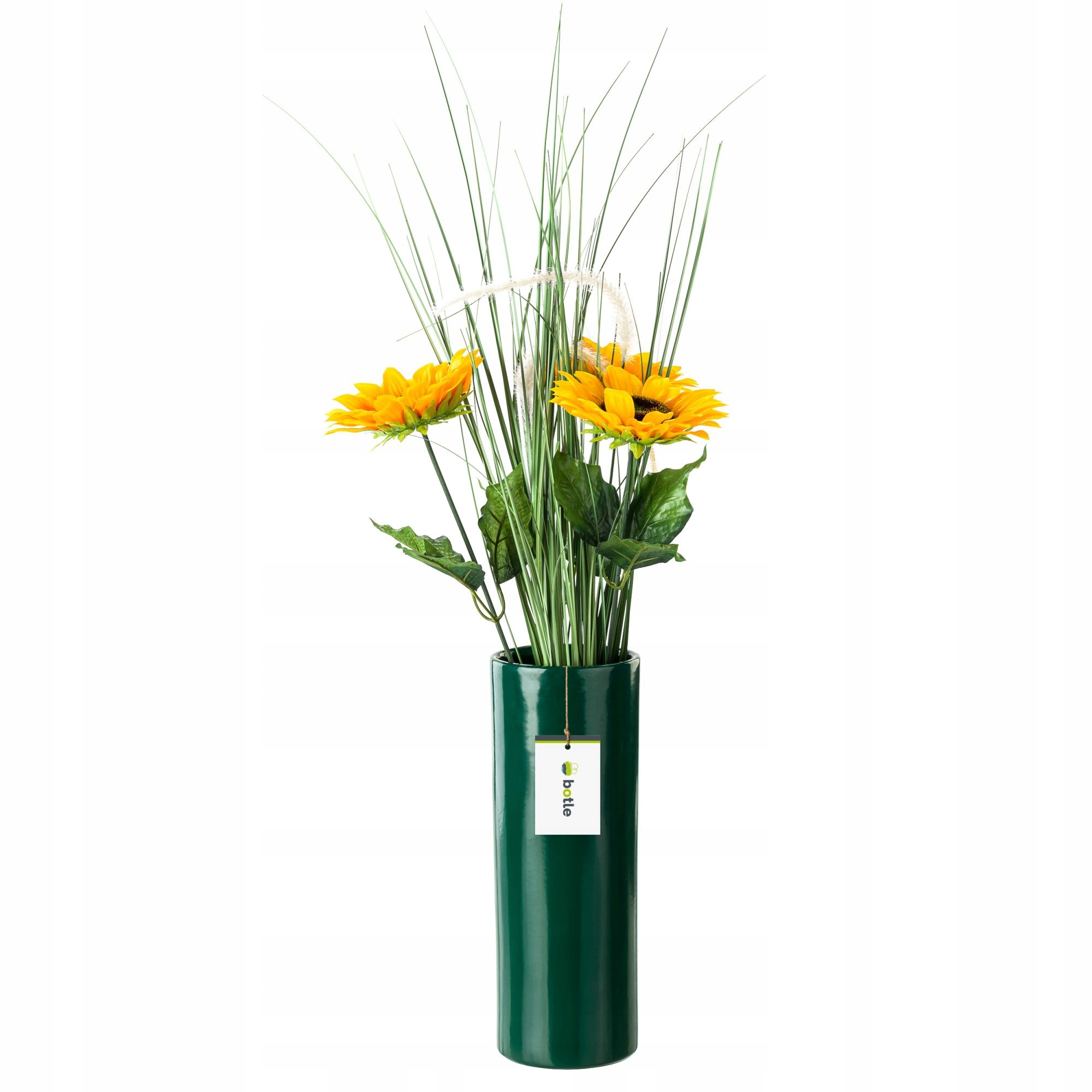 

Wazon Ceramiczny Tuba Butelkowa zieleń flakon 31,5